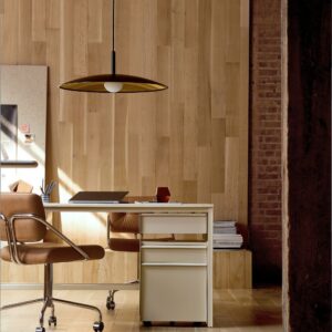 Alternative view of Aktenschrank mit zwei Schubladen und Rollen, Holz-Metall-Konstruktion