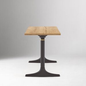 Schreibtisch mit Höhenverstellung Metallrahmen Holz oder Laminatplatte