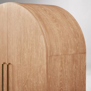 Schrank aus Massivholz mit Schublade und verstellbaren Füßen