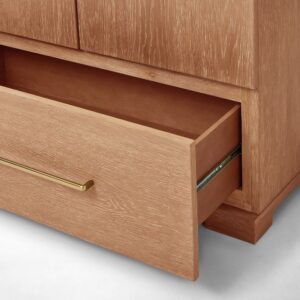 Schrank aus Massivholz mit Schublade und verstellbaren Füßen